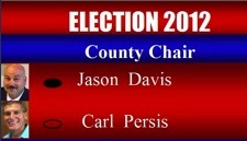 Jason Davis wins 2012 election as county chair